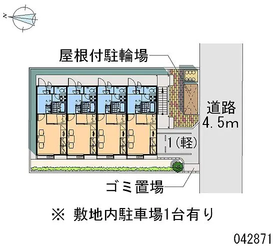 ★手数料０円★名古屋市瑞穂区白龍町１丁目　月極駐車場（LP）